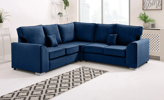 Plush Velvet Dylan Sofa Collection – 3-Seater, 2-Seater, 4-Seater, L-Shaped, Corner, & More (Easy to clean)